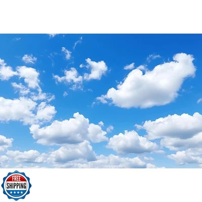 Фон аквариума голубое небо крошечный облачный кучевой фон белый C - Изображение 1 из 4