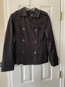 Gap Women's Double Breasted Peacoat size XS color black - Picture 1 of 8