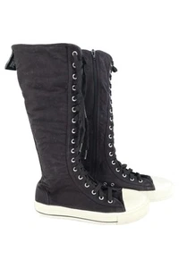 Demonia DEVIANT-301 Stiefel Damen Schwarz Gr. 40 Textil Gothic Punk - Bild 1 von 2