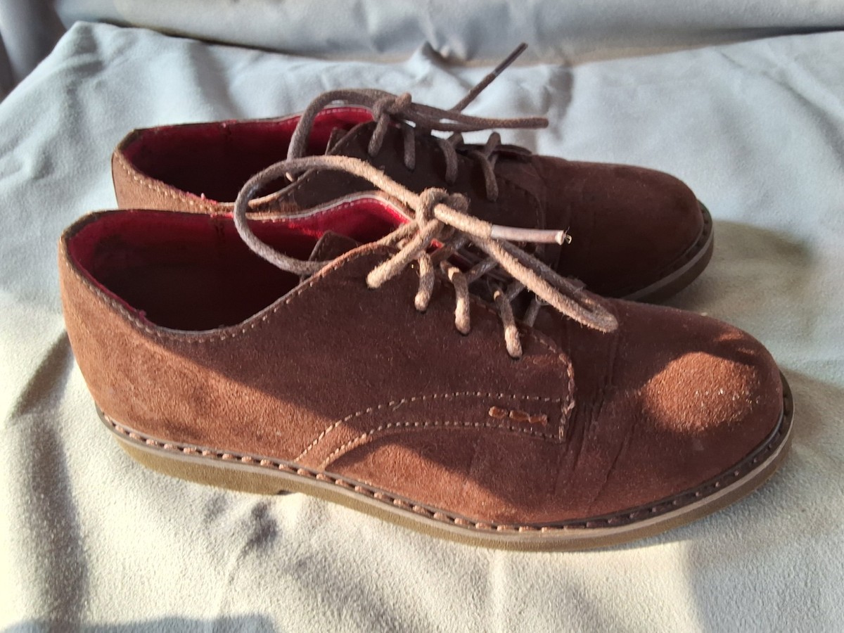 COLE HAAN/ NIKE AIR-SIZE US 13 BROWN SUEDE OXFORD SHOE FOR 