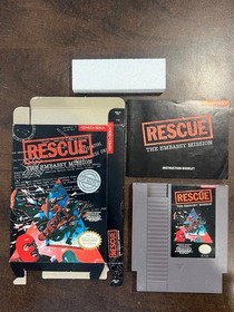 Rescue the Embassy Mission Nintendo NES Complete CIB.