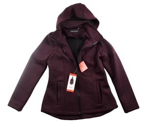 ANDREW MARC WINE COLOR REMOVABLE HOOD JACKET WOMAN SIZE MEDIUM NEW WITH TAGS - Picture 1 of 11
