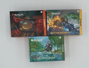 MTG Bundles Outlaws of TJ Bloomburrow Aetherdrift Eng. Sealed Whfor3 KOSTENLOSER VERSAND - Bild 1 von 7