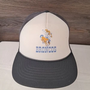 Denver Broncos Throwback Retro Logo Trucker Erwachsenengröße Druckknopflasche Mütze - Bild 1 von 11