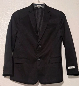 Calvin Klein Zwei-Knopf Blazer Schwarz Gr. 14 Husky Jungen Anzug Mantel Jacke - Bild 1 von 13