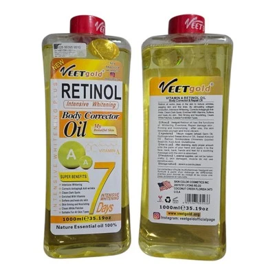 Aceite corrector corporal blanqueador intensivo Veet Gold Retinol 1000 ml 1 pieza Foto 1 de 4