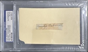 Mickey Cochrane Signed .75x1.5 Album Page HOF PSA PSA/DNA Encapsulated - Picture 1 of 1