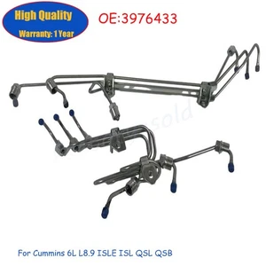 Engine Fuel Supply Tube Set For Cummins 6L L8.9 ISLE ISL QSL QSB 3976433 3976434 - Picture 1 of 6