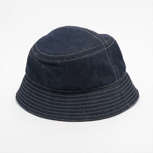 Fendi FXQ958 FF Bucket Hat L Cotton Navy Blue - Picture 1 of 7