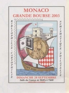 MONACO -- Monégasque --ERRINOPHILIE -- Vignette, cinderella - Grande Bourse 2003 - Photo 1/1