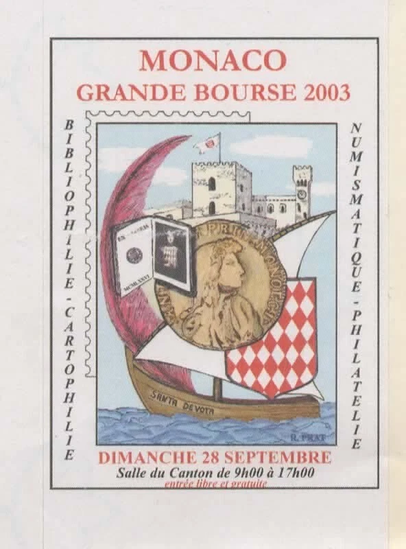 MONACO -- Monégasque --ERRINOPHILIE -- Vignette, cinderella - Grande Bourse 2003 - Photo 1/1