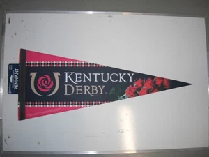 2021 - 147th Kentucky Derby "Red Roses" Pennant in MINT Condition - MANDALOUN - Picture 1 of 1