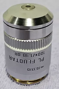 Leica 506008 PL FLUOTAR 100x/1.30 Oil ∞/0.17/D Microscope Objective - Picture 1 of 7