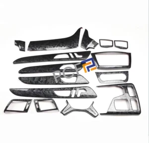 15XFor 13-15 Benz ML W166 GL X166 Black Wood Grain Look Interior Decoration Trim - Bild 1 von 7