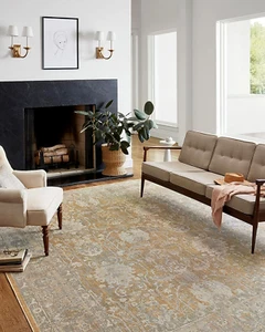 LOLOI~Chris Loves Julia~ROSEMARIE~Gold/Sand/Ivory~9'x12'~Rug~NEW~Magnolia ~DEAL - Picture 1 of 5