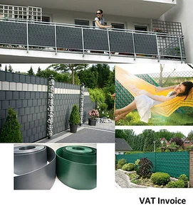 Privacy Garden Fence Mesh Panel Cover Balcony Shade Screen Sunshade Tape Strips - Picture 1 of 16