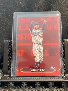 Mookie Betts 2024 Topps Stadium Club Red Foil - Dodgers - Bild 1 von 2
