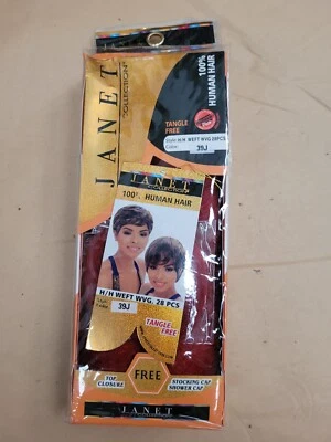 100% Human Hair weft weave janet collection 39J(Red) - Image 1 of 3