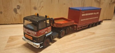 Ford Transc. + Tieflader   "Van Seumeren - Belgien"  1:50  Tekno WSI  neu - Bild 1 von 4
