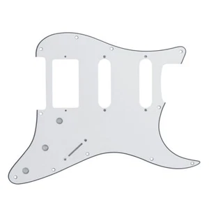 NEW PICKGUARD STRATOCASTER HSS white pour guitare strat - Bild 1 von 4