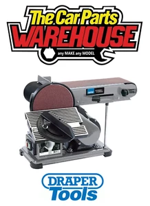Draper Tools 53005 Belt Disc Sander Bench Mounting Wood Woodworking Tilt Mitre - Picture 1 of 4