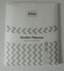Dream Home Microfiber Pillowcases Set of 2 Navy Standard/Queen - Bild 1 von 2