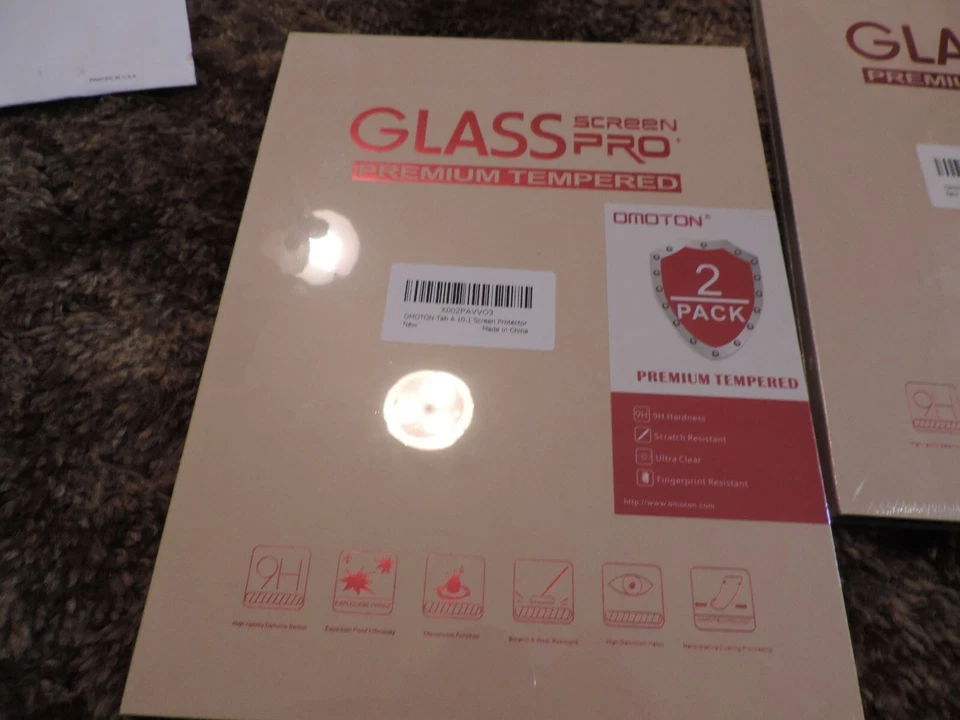 OMOTON [2 Pack] Screen Protector-Samsung Galaxy Tab A 10.1 2019 T510 and T515 - Image 1 of 4