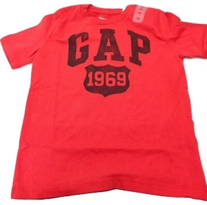 Gap Kids Regular Sz XSmall 4-5 Color Red Crew Neck 1969 NWT - Picture 1 of 2