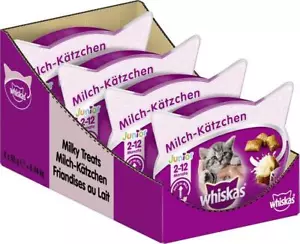 Whiskas Junior Milchkätzchen Katzensnacks Leckerli Junge Katzen 8 Pack 8 x 55 g - Bild 1 von 8