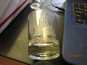 Walt Disney World -Castle -etched- standard Shot Glass Souvenir- new - Picture 1 of 4
