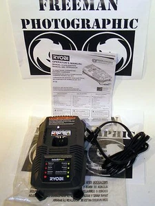 Ryobi One+ Intelliport P118 18 Volt NiCad Lithium Battery Charger New & w Manual - Picture 1 of 12