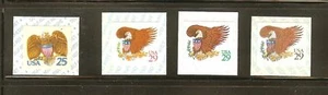 US Scott # 2431v, 2595v, 2596v, & 2597v  Eagle & Shield Coil Singles Set MNH - Picture 1 of 1
