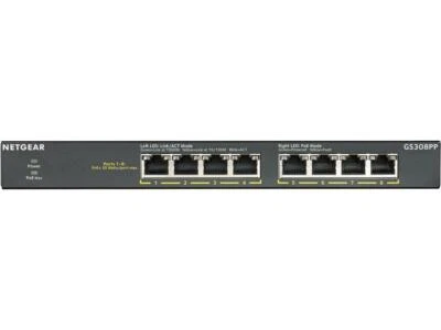 NETGEAR 8-Port Gigabit Ethernet Unmanaged PoE+ Switch (GS308PP) - with 8 x PoE+ - Image 1 of 2