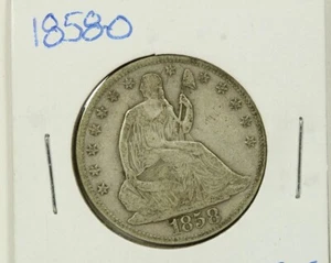 1858-O Seated Liberty Half Dollar : Fine  - Picture 1 of 2