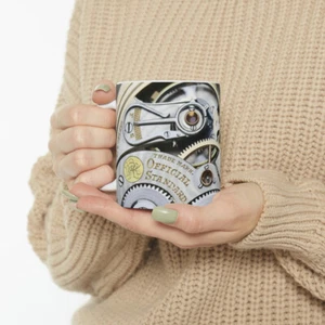 1923 Ball 999N Official Railroad Standard 23 Jewel Exposed Gears Coffee Mug - Picture 1 of 13