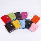 Cases Protector Candy Color Cute Card Holder Organizer PU Leather 24 Slots