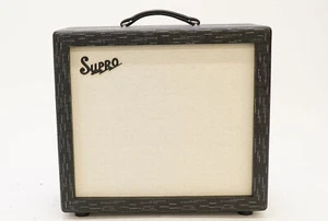 Supro 1732 Royale 75W 1x12-Inch Extension Cabinet Amplifier (Black Scandia) - Picture 1 of 4
