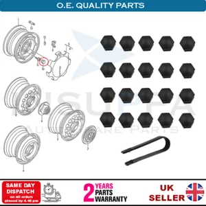Wheel Bolt Nut Caps Cover Set For VW Bora Caddy Crafter EOS Fox Golf Jetta 21X - Picture 1 of 12
