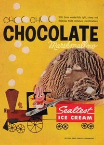 1962 Sealtest: Chocolate Marshmallow, Choo Choo Vintage Print Ad - Picture 1 of 1