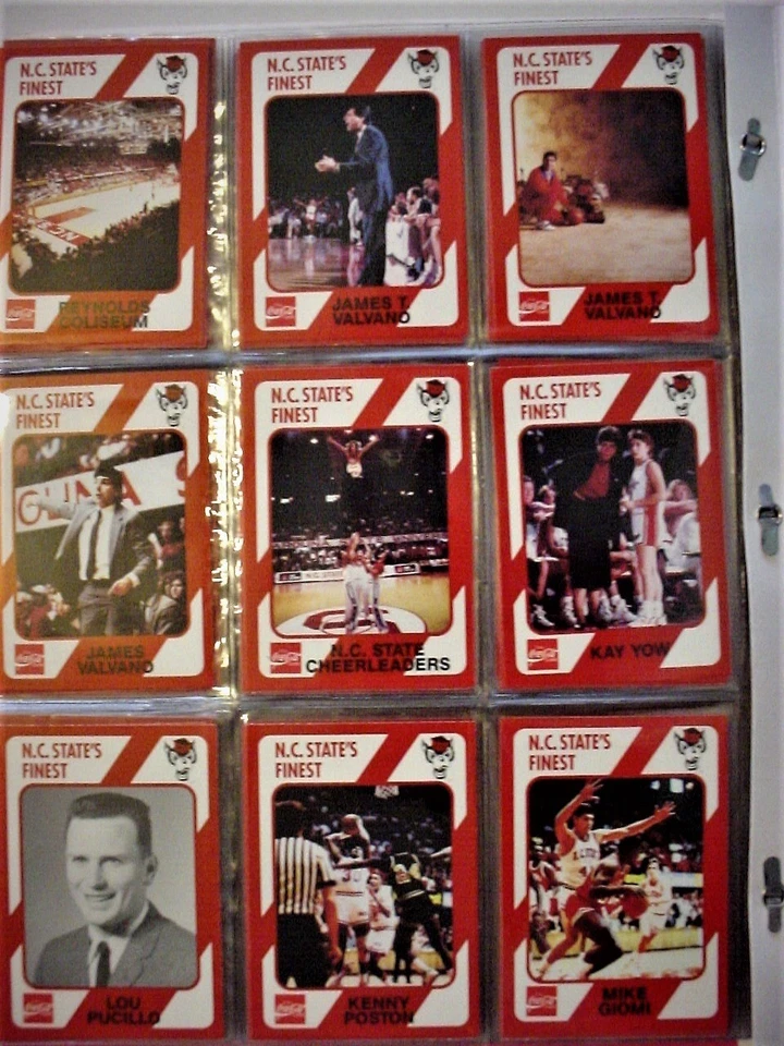 Complete Set 1990 Coca Cola North Carolina Wolfpack Cards-(200)-ex/mt in pages - Image 1 of 1