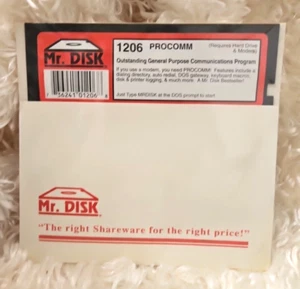 PROCOMM Vintage 1206 Mr.Disk 5.25 HardDrive PC Ms-Dos Program SEALED! - Picture 1 of 5