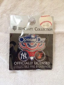 2014 Opening Day Pin #3 Yankee Stadium New York Yankees Baltimore Orioles - Picture 1 of 2