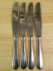4 glossy Oneida EQUATOR STAINLESS knives, SOLID, 9 3/4"