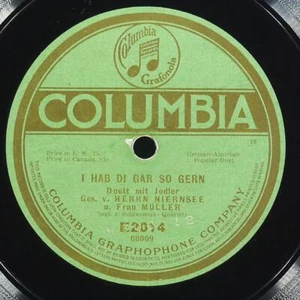 HERRN NIERNSEE U. FRAU MÜLLER German Austrian Duet COLUMBIA E2014 EX 78 10" - Picture 1 of 4