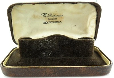 .c1930s / 1940s AUSTRALIAN JEWELLER, C FORTESCUE TOOWOOMBA WATCH BOX - Image 1 of 4