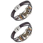  2 PCS Cosplay Accessories Goth Bracelets Student Popularity
