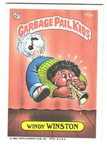 1986 Topps Garbage Pail Kids Series 5 Windy Winston #175a - Picture 1 of 2