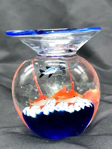 Kunstglas Briefbeschwerer Standfuß - Bild 1 von 12