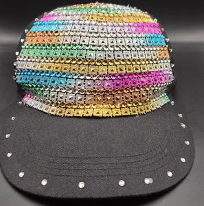 PRIDE mehrfarbige Damen Ballcap mit Schmucksteinen gebraucht sehr gepflegt OneOwner OneSize - Bild 1 von 5