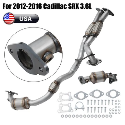 Catalytic Converter w/ Flex Pipes For 2012 2013 2014 2015 2016 Cadillac SRX 3.6L Foto 1 de 4